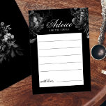 Cartão de Aviso de Casamento Gótico Clássico<br><div class="desc">Apresentando o eterno do nosso clássico Cartão de Conselheiro Negra Negra, Gótico, onde a elegância encontra o etéreo. Um toque encantador de romance escuro adorava-se com intrincados motivos botânicos, com fundo preto embelezado com peonias luxuosas e rosas delicados que exaltam uma sofisticação temperamental perfeita para seu dia especial. Oferecendo uma...</div>
