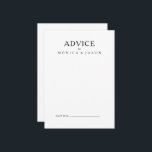 Cartão de Aviso de Casamento Minimalista Clássico<br><div class="desc">Este clássico cartão de conselho minimalista é excelente para um evento simples e elegante. A tipografia da safra branca e negra lhe dá um toque formal clássico. Mantenha-o como está ou escolha personalizá-lo com trabalho de arte ou gráficos de sua escolha.</div>