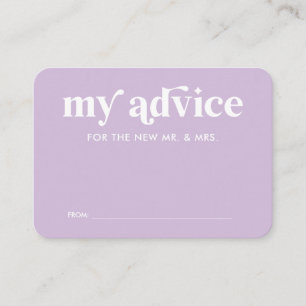 Cartão de Aviso de Casamento Roxo de Verão