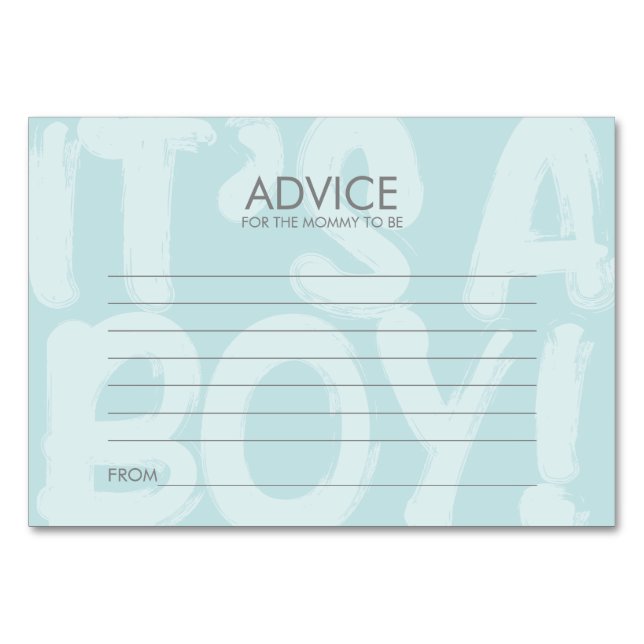 Cartão De Aviso De Chá de fraldas Azul De grafite  (Frente)