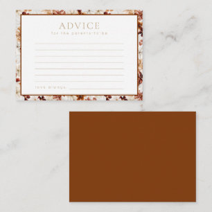 Cartão de Aviso de Chá de fraldas Floral Russo Wil