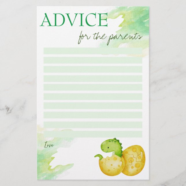 Cartão de aviso de chá de fraldas para incubação e (Frente)