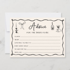 Cartão de Aviso de Chá de panela Italiano Desenhad