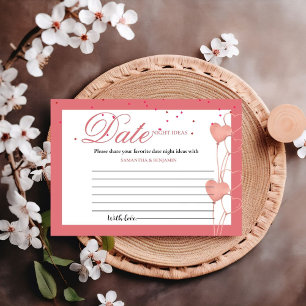 Cartão de Aviso de Data de namorados de Aquarela