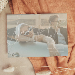 Cartão de aviso de data de salvamento com roteiro 