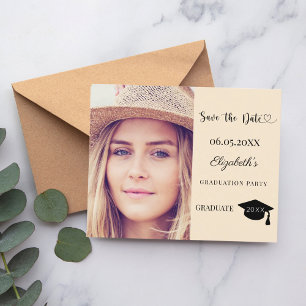 cartão de aviso de data para festa de formatura co