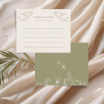 Cartão de Aviso de Orçamento Floral Elegante<br><div class="desc">Forneça este elegante cartão de desejos e conselhos florais para os seus convidados preencherem. Eles são um alternativo de excelente para um chá de panela, festa de noivado ou recepção de casamento que permite a familiares, amigos e hóspedes expressar bons desejos, belas ideias noturnas, memórias engraçadas, conselhos sobre casamentos ou...</div>