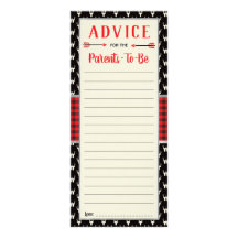 Cartão de Aviso de Woodland, Chá de fraldas, Xadre