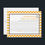 Cartão de Aviso Escritível, Cinza Amarelo da Cinza<br><div class="desc">Essas adoráveis placas de conselho graváveis são a adição perfeita a qualquer chá de fraldas ou festa de aniversário. Basta entregar estas cartas aos seus convidados, juntamente com canetas Sharpie de ponta fina. Seus hóspedes podem anotar qualquer conselho que tenham para a nova mamãe ser ou para o aniversariante ou...</div>