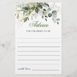 Cartão de Aviso Eucalyptus Greenery para Aquarelas<br><div class="desc">Cartão de Aviso Eucalyptus Greenery de Cores Aquáticas. Personalize com a noiva para ser o nome e a data do chá. Para mais personalização,  clique no link "personalizar mais". Se precisar de ajuda,  entre em contato comigo,  por favor.</div>