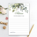 Cartão de Aviso Eucalyptus Greenery para Aquarelas<br><div class="desc">Cartão de Aviso Eucalyptus Greenery de Cores Aquáticas. Personalize com a noiva para ser o nome e a data do chá. Para mais personalização,  clique no link "personalizar mais". Se precisar de ajuda,  entre em contato comigo,  por favor.</div>