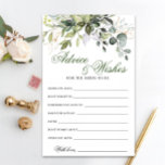 Cartão de Aviso Eucalyptus Greenery para Aquarelas<br><div class="desc">Cartão de Aviso Eucalyptus Greenery de Cores Aquáticas. Personalize com a noiva para ser o nome e a data do chá. Para mais personalização,  clique no link "personalizar mais". Se precisar de ajuda,  entre em contato comigo,  por favor.</div>