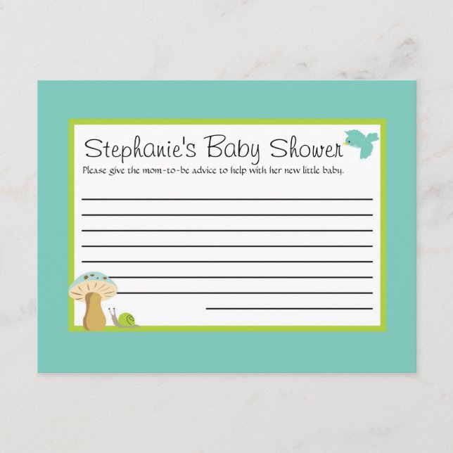 Cartão de Aviso Furry Woodland (Frente)