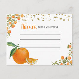 Cartão de Aviso Laranja Pequeno