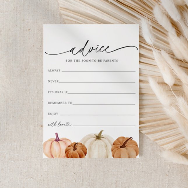 Cartão de Aviso para Bebê Pumpkins (Criador carregado)