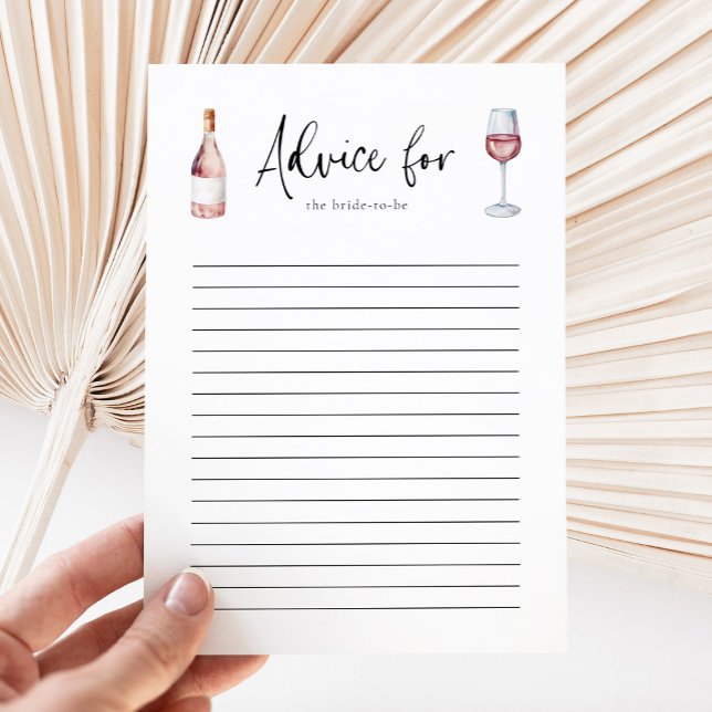 Cartão de Aviso para Chá de panela de Vinho Rosa-R (Criador carregado)