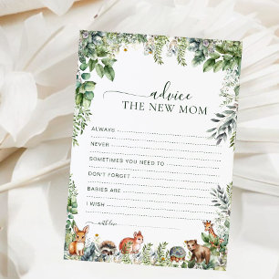 Cartão de Aviso para o Chá de fraldas Eucalyptus G