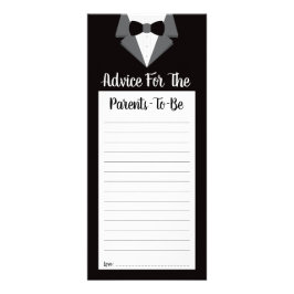 Cartão de Aviso para Pais a Serem, Chá de fraldas