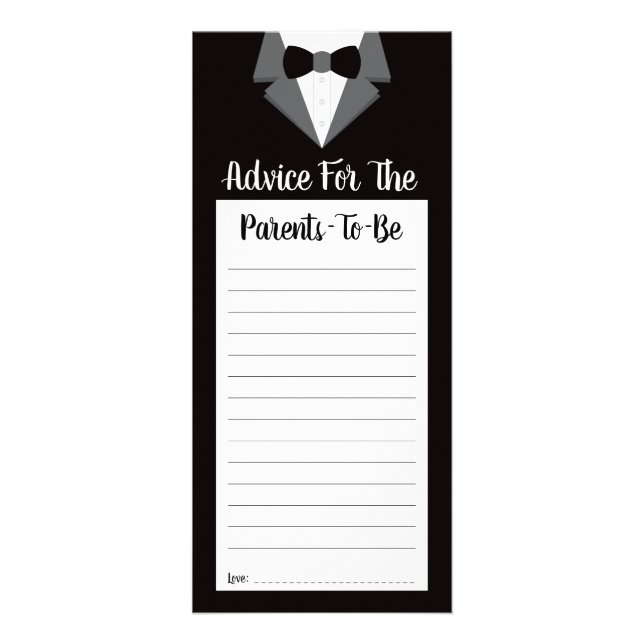 Cartão de Aviso para Pais a Serem, Chá de fraldas (Frente)