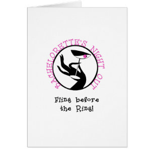 Cartão De Bachelorette da noite t-shirt e presentes para