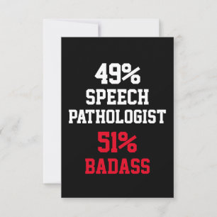 Cartão de Badass de Fonoaudiólogo
