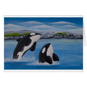 Cartão de Baleia Assassina (Orca)
