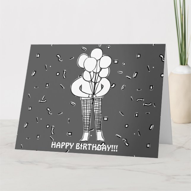 CARTÃO DE BALÕES E CONFETES (Frente)