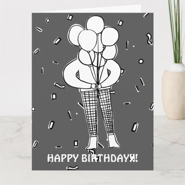 CARTÃO DE BALÕES E CONFETES (Frente)