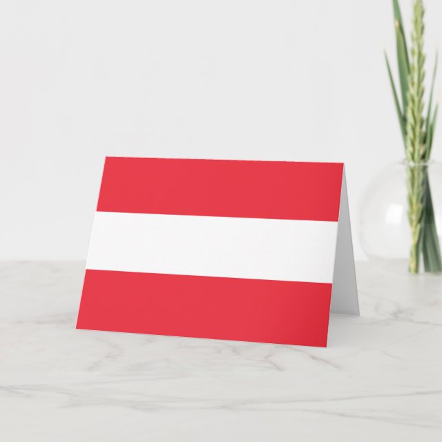 Cartão de bandeira austríaco (Áustria) (Frente)