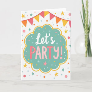 Cartão de Banner de Aniversário Festivo