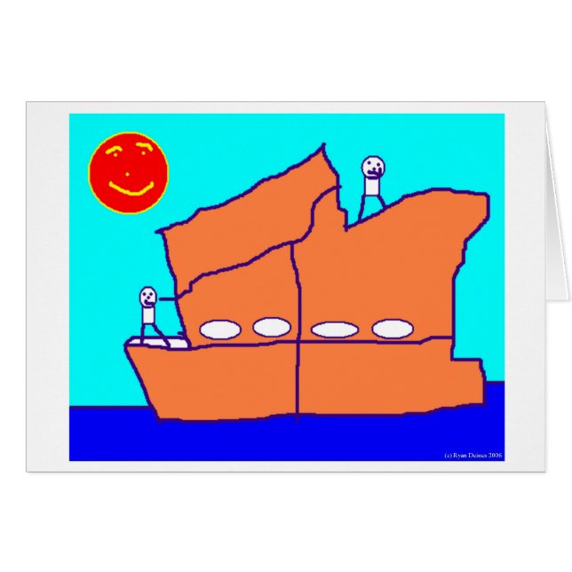 Cartão de barco (Frente Horizontal)