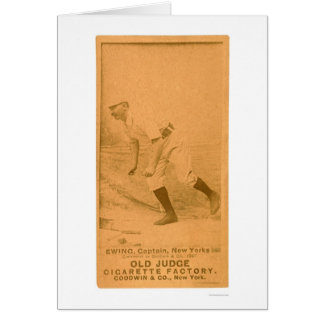 Cartão de basebol 1887 de Ewing do fanfarrão