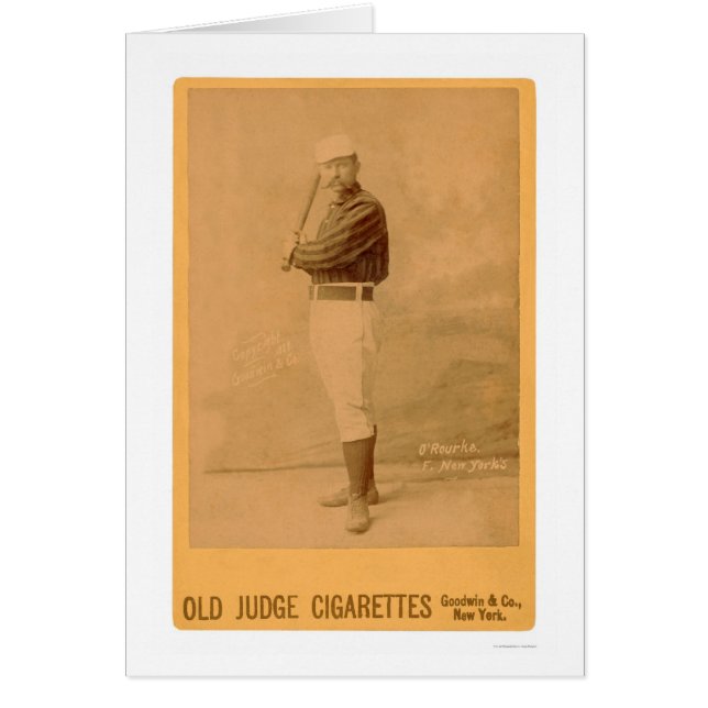 Cartão de basebol 1889 de Jim O'Rourke (Frente)