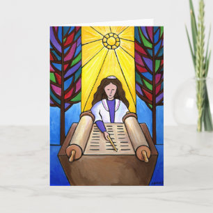Cartão de Bat Mitzvah
