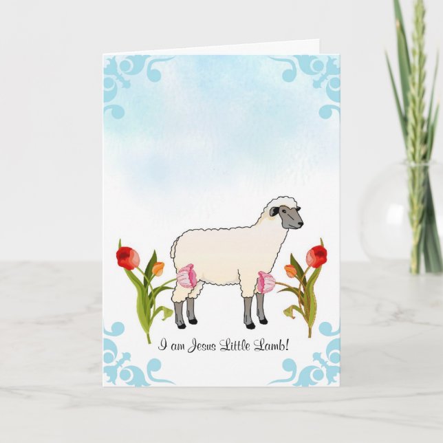 Cartão de Batismo Infantil (Frente)