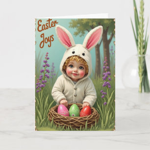 Cartão de Bebê de Alegria da Primavera Doce