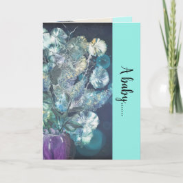 Cartão de bebê dobrado