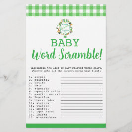 Cartão de bebê Lucky Baby Word Scramble