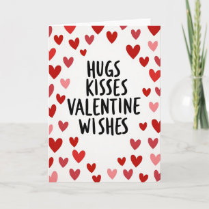 Cartão de Beijos de Valentim Sinceros