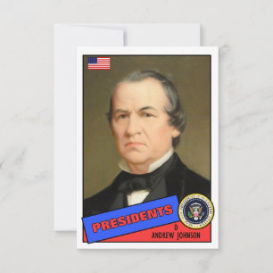 Cartão de beisebol de Andrew Johnson