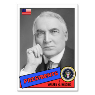 Cartão de beisebol de Warren G. Harding
