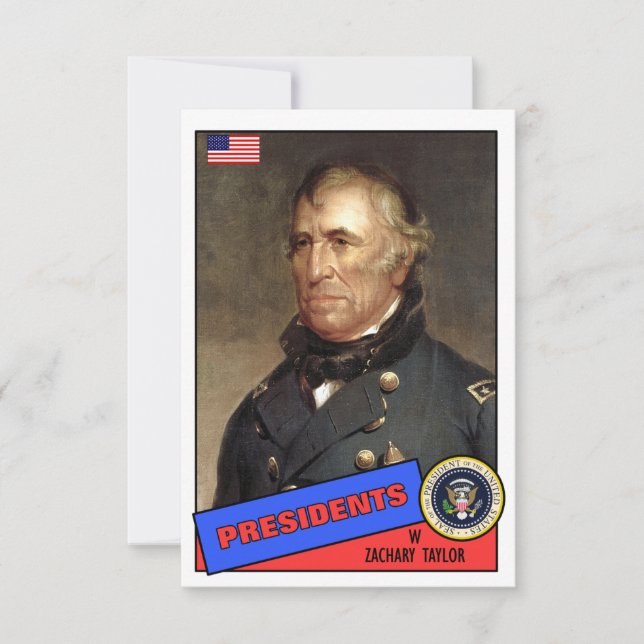 Cartão de beisebol de Zachary Taylor (Frente)