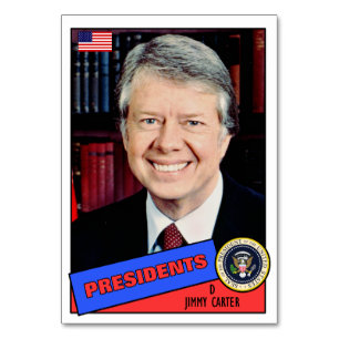 Cartão de Beisebol do Jimmy Carter