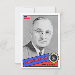 Cartão de Beisebol Harry S. Truman