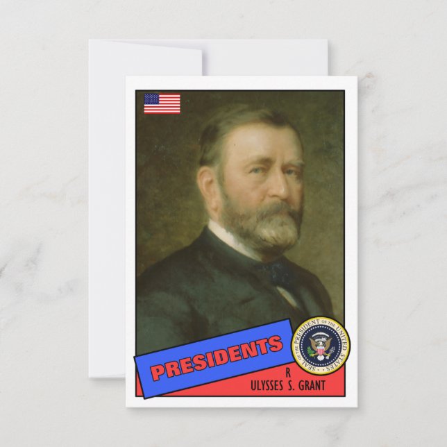 Cartão de Beisebol Ulysses S. Grant (Frente)