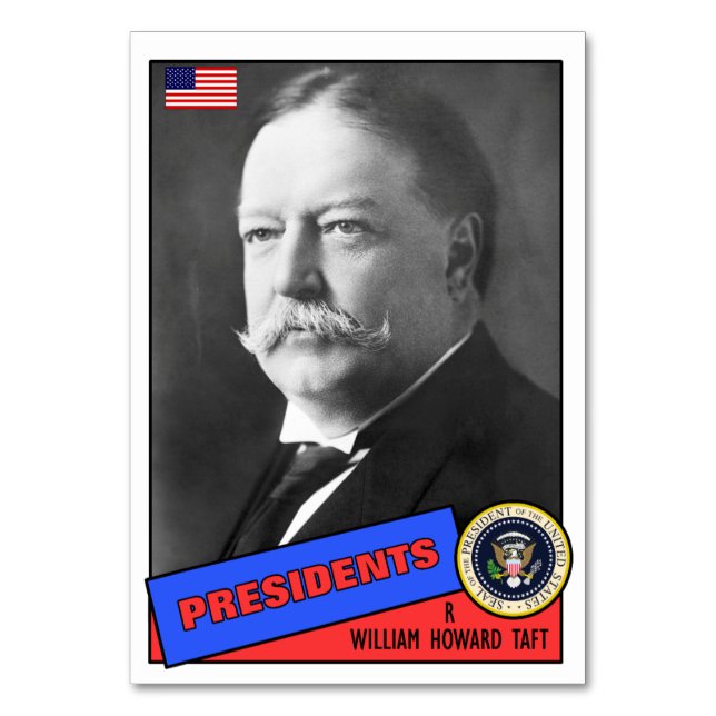 Cartão de Beisebol William Howard Taft (Frente)