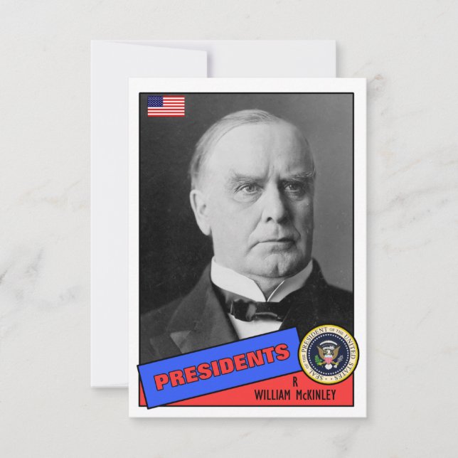Cartão de Beisebol William McKinley (Frente)