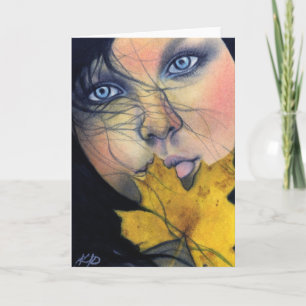 Cartão de beleza da fada Samhain