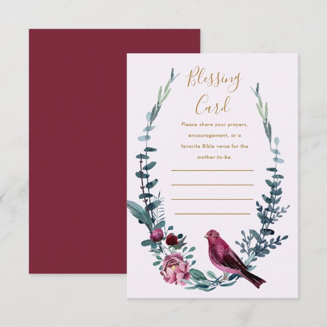 Cartão de Bênção da Mãe Botânica (Frente/Verso)