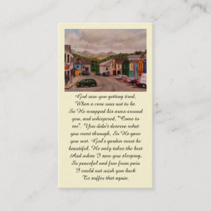 Cartão de Bênção Memorial de Prayer